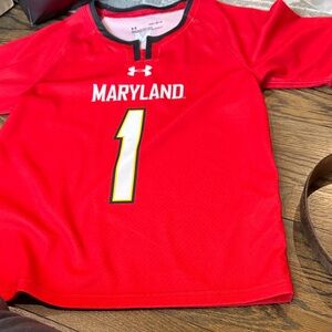 Under Armour Kids Red Maryland Jersey